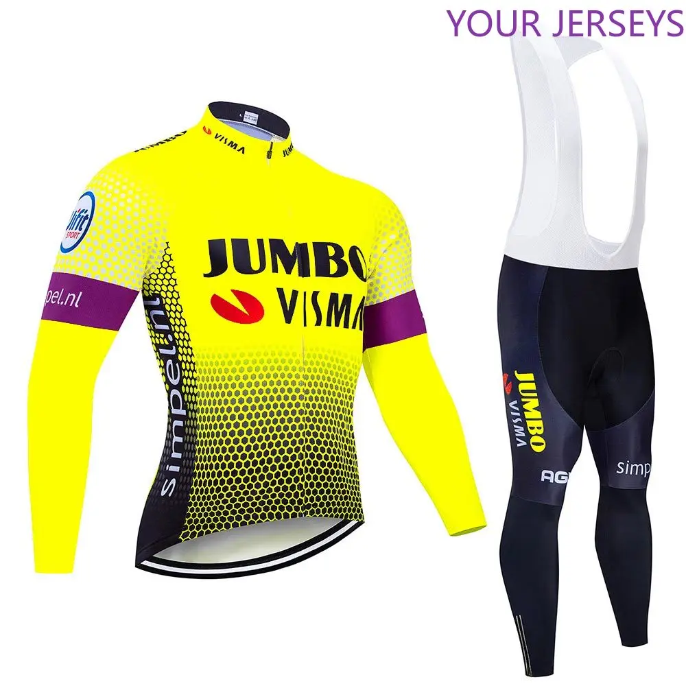 

2020 Spring/Autumn Cycling Clothing Men Set Bike Clothing Breathable Anti-UV Bicycle Wear/long Sleeve Cycling Jersey Sets LOTTO
