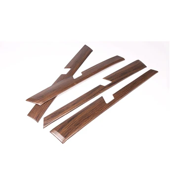 

4Pcs Pine Wood Grain Car ABS Interior Door Decoration Panel Trim for Toyota Land Cruiser Prado FJ150 150 2010-2018