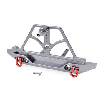 

Aluminum Alloy RC Rear Bumper With Spare Tire Rack Winch Hook For 1/10 RC Crawler Car Axail SCX10 RC4WD D90 Upgrade Part