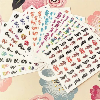 

T-231 T-234 T-235 T-285 Colorful Dragon 3D Back glue Nail decal Nail sticker Nail decoration Nail art Nail ornament