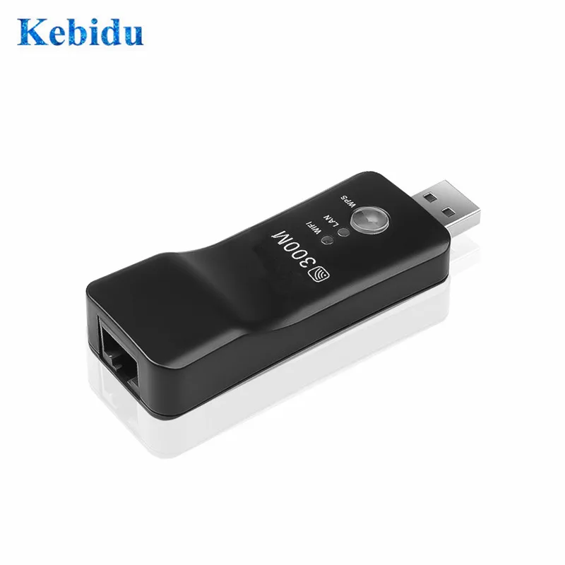 KEBIDU 300 Мбит/с USB универсальный Беспроводной Смарт ТВ Вай-Фай адаптер ТВ палочки RJ-45 Wi-Fi репитер WPS для samsung LG sony HD ТВ