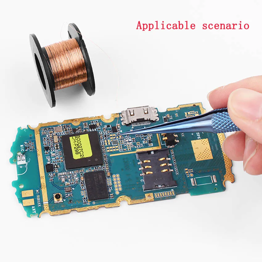 enameled copper repair wire for PCB jumper repair, cellphone repair, soldering work, small coils, and electronic maintenance