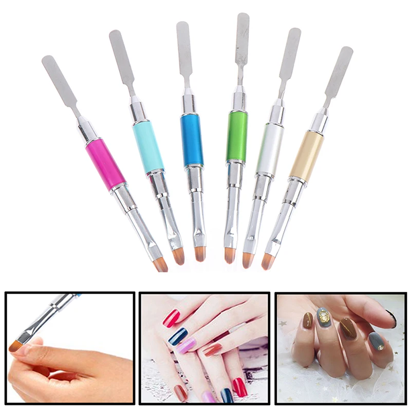

Nail Art Acrylic Powder Liquid Carving Poly UV Gel Extension Builder Flower Painting Brush Pen Spatula Manicure Tools Hot