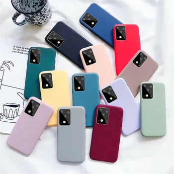 

Fashion Colorful Lightweight Phone Case For Samsung Galaxy S20 Plus Ultra A51 A71 Shockproof Slim Silicone Back Case Cover