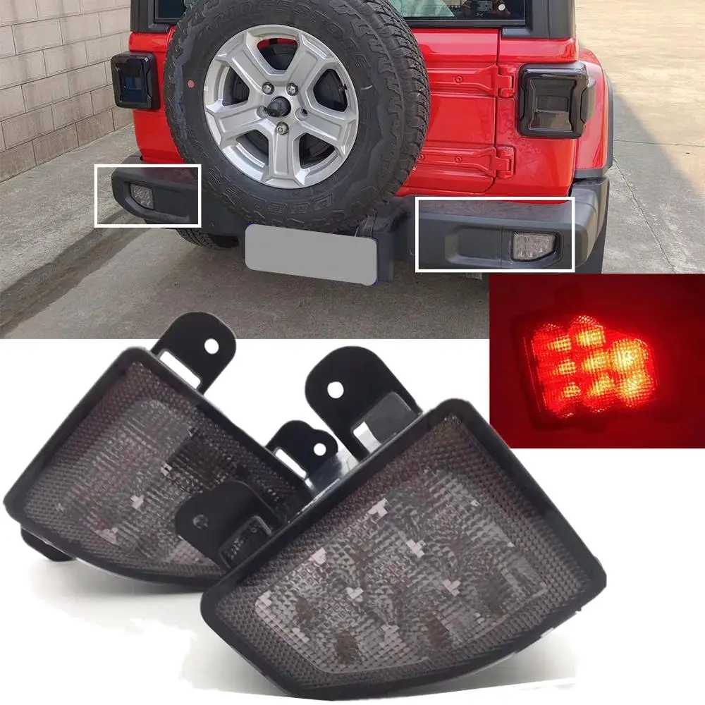 Per Jeep Jl Paraurti Posteriore Led Fanale Posteriore Per Jeep Wrangler Jl 2018 2019 Accessori Fanali Posteriori Rossi