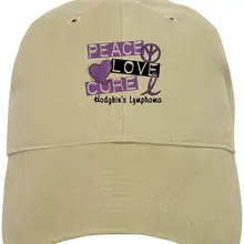 Бейсбольная кепка с лимфомой Ходжкина Peace Love Cure