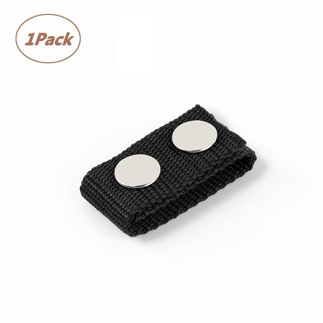 Double Snaps Belt Buckle Outdoor Heavy Duty Sports Nylon Strap Belt Keeper EDC Tactical Belt Buckle Fixed Buckle Ring