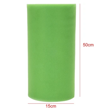 

New 15CM x 50M Tulle Tulle Ribbon Fabric Table Runner Party Wedding Decor, Mint Green