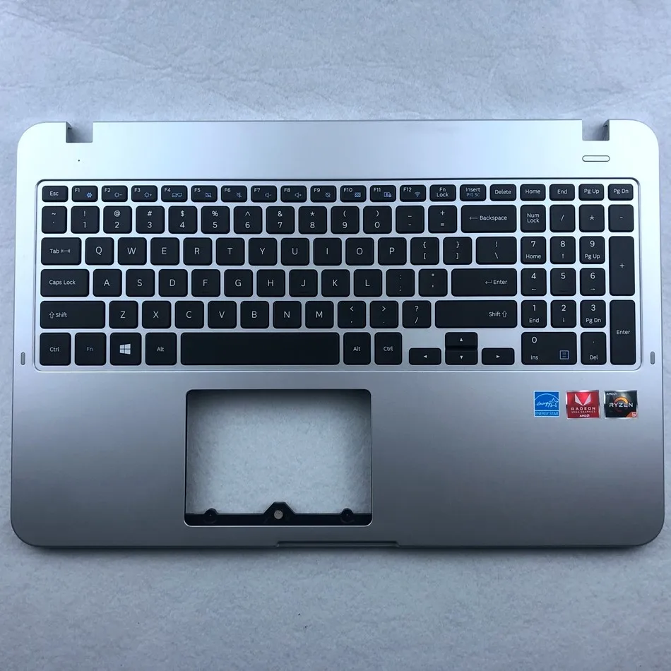 US Palmrest Laptop Keyboard For Samsung NP550XTA-K01US 550XAA-X05 X06 NP551XAA BA98-01479A Silver us Layout | Компьютеры и офис