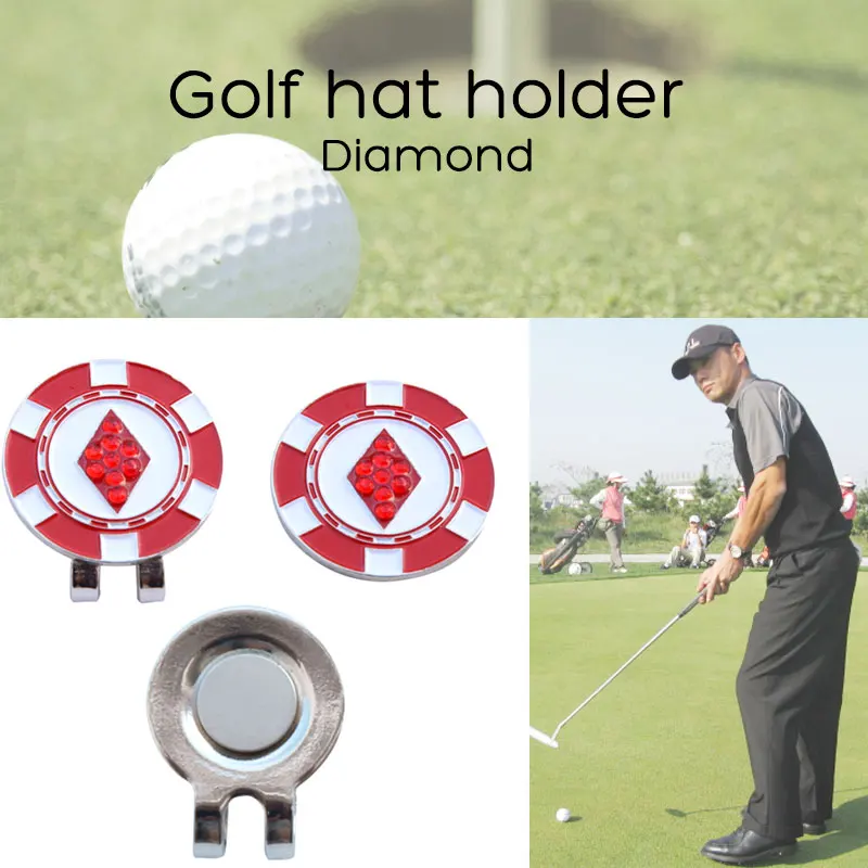 Decoration Sports Golf Cap Clip Golf Ball Marker Gift C523 Alloy Random Color Sign Outdoor Golf Hat Clip Course Divot Tool