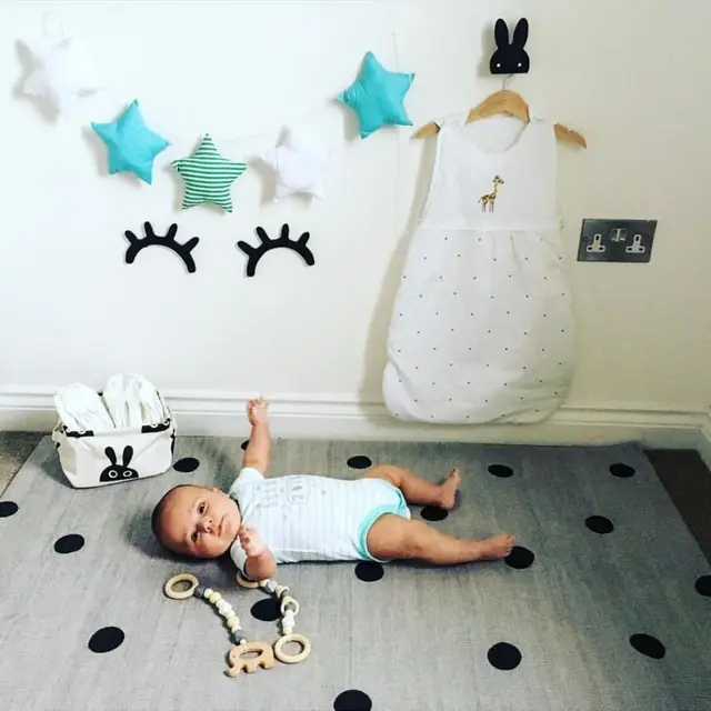 Hot Sale Nordic Stars and Moon String Ornaments Children's Room Crib Tent Bed with Decoration 5 Stars String Wall Hanging Stuff 3