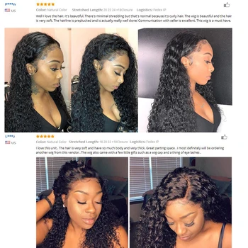Kiss Love Brazilian Hair Deep Wave Bundles with Closure Human Hair Weave 3 Bundles with Lace Closure Middle Ratio Remy Hair 5
