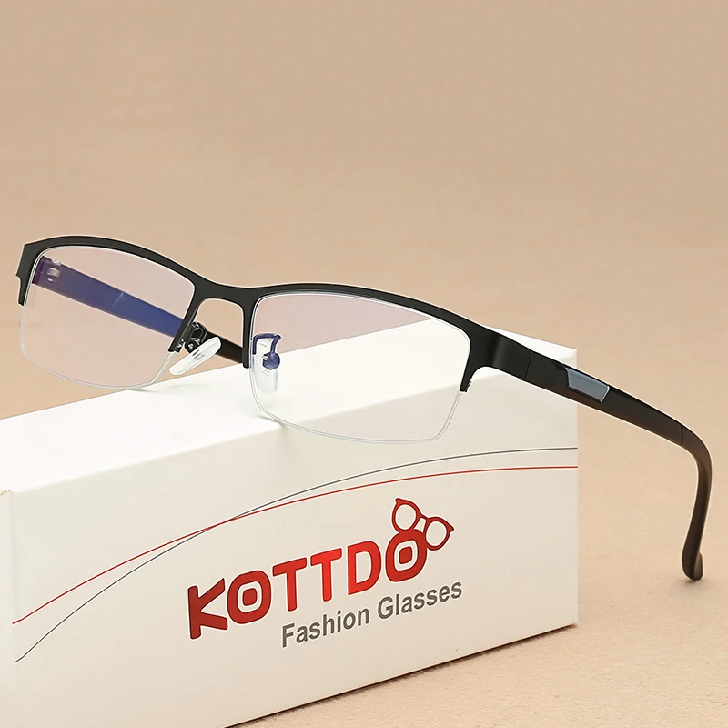 

KOTTDO Vintage Square EyeGlasses Frame WoMen Classic Prescription Eye Glasses Frames for Men Designer Optical