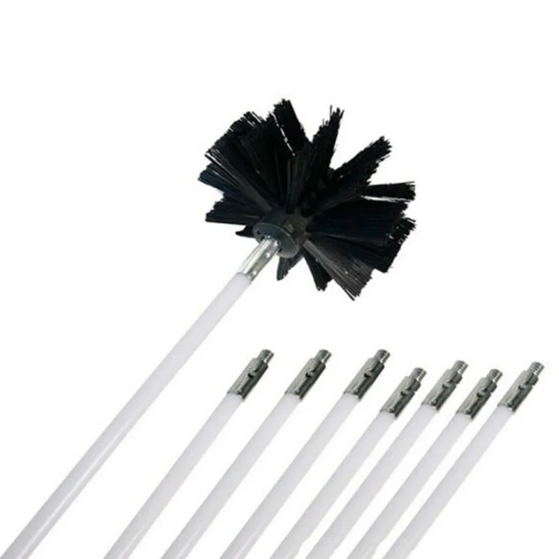 Chimney Cleaner Brush Cleaning Rotary Sweep Nylon Wire Fireplace