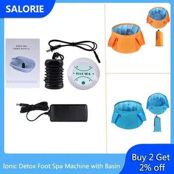 

Ionic Detox Foot Spa Machine Electric Foot Bath Massager Relaxation Arrays Aqua Spa Feet Massage Pain Relief Muscle Stimulator
