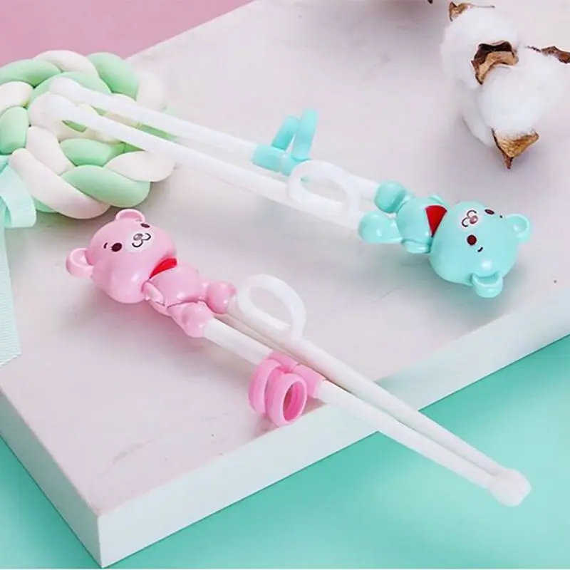 

Kids Training Helper utensil Chopsticks Cartoon Portable Children Tableware Learning Training Chopsticks Baby Enlightenment