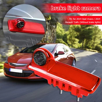 

Stop Lamp Rear View Camera Waterproof 8pcs LED Night Vision Parking Reverse Backup Camera for Opel Vivaro Renault Trafic 2014