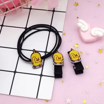 

Accessory Band Rope Ponytail Holder Headbands Hair Clips Elastic Bands For Hair Cute Women Girl Cartoon Duck Shape Elastic Hair