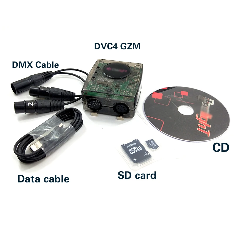 Daslight DMX LIGHTS 2020 DVC4 GZM DMX CONTROLLER USB Lighting Interface for disco light dj controller light dmx Interface 6