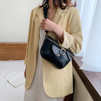 

PU Leather Messenger Bag Chest Bag Wild Chain Shoulder Messenger Bag Simple Handbag Wild Shoulder Bag Chest Bag Waist Bag