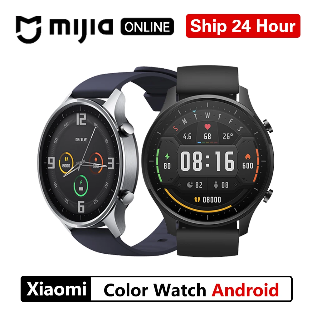 

NEW Xiaomi Color Watch GPS Fashion Young NFC WIFI Phone Bracelet Wristwatch Sport Bluetooth Fitness Heart Rate Monitor Tracker