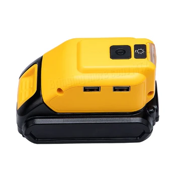 

14.4V / 18V/20V Led floodlight for Dewalt li-ion Battery 140LM Dual USB Port Work Light for Outdoor Flashlight for Dewalt DCB200