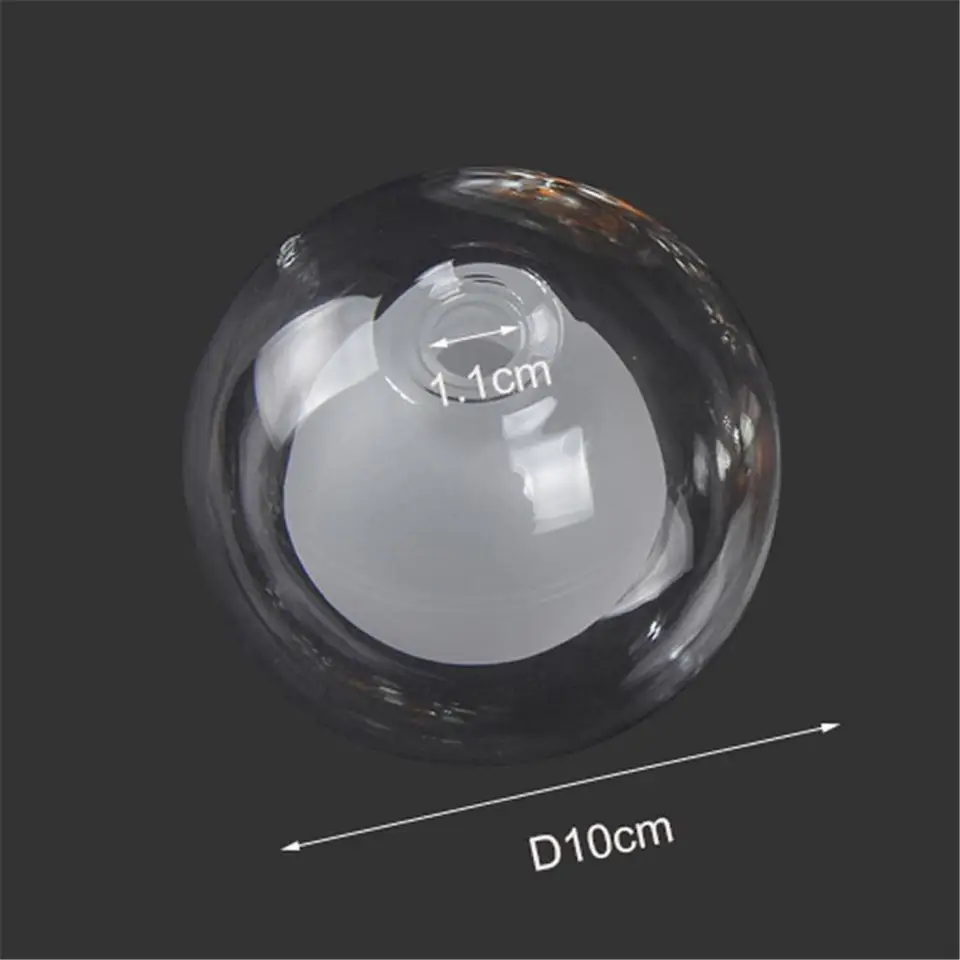 Paralume A Globo In Vetro Opalino: Bocca Piatta Per E27, Perfetto Per Lampade Da Tavolo E Plafoniere! Diametro 13 Cm.