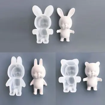 

Silicone Sleep Doll Epoxy Resin Molds Cute Beanies Doll Non-Stick Chocolate Jelly Baking Mold Resin Casting Mold Tools
