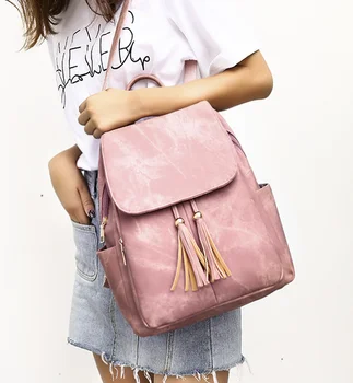 

PU Leather New Style WOMEN'S Backpack College Style Popular Backpack Bag Women's small backpack backpack purse