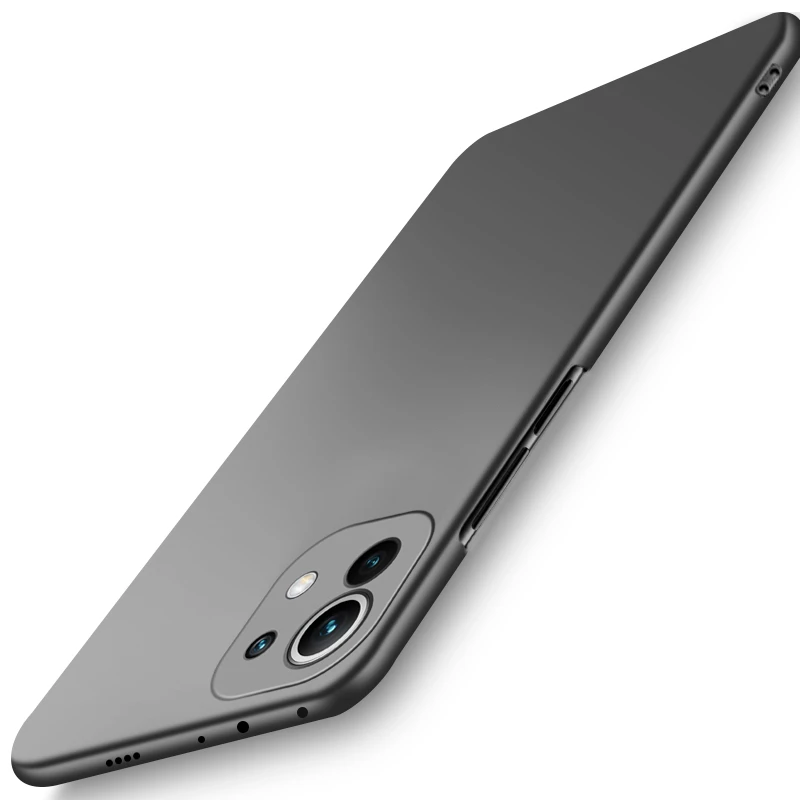 Funda Ultra delgada esmerilada para Xiaomi Mi 11 11i lite, carcasa trasera de plástico duro para Xiaomi Redmi Note 10 Pro 10S