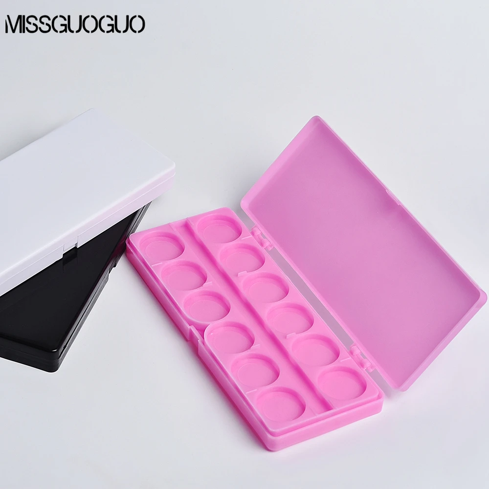 

MISSGUOGUO 24 Grids Nail Art Color Paint Palette Nail Painting Supplies Mixing Acrylic Gel Polish Drawing Manicure Tray Case