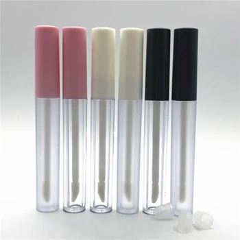 

1pc Empty Plastic Lipgloss Bottle Round Lip Gloss Tube Travel Use Lip Glaze Cosmetic Container Refillable Bottles Drop Shipping
