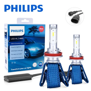 

Philips H11 LED H8 H16(JP) Car Headlight Bulbs Ultinon Essential 6000K Fog Light nebbia luces led para auto diode lamps for cars
