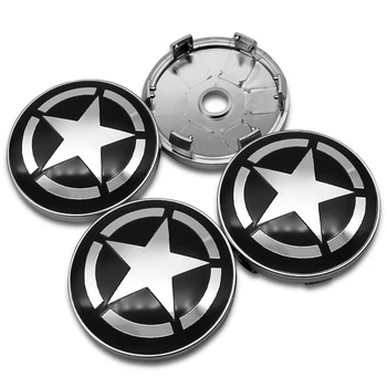 

4pcs 56mm 60mm Pentagram Wheel Center Hub Caps Car Emblem Logo Wheel Center Cap For BMW AUDI VW FORD HONDA KIA JEEP OPEL Toyota