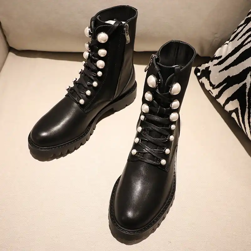 flat platform ankle boots