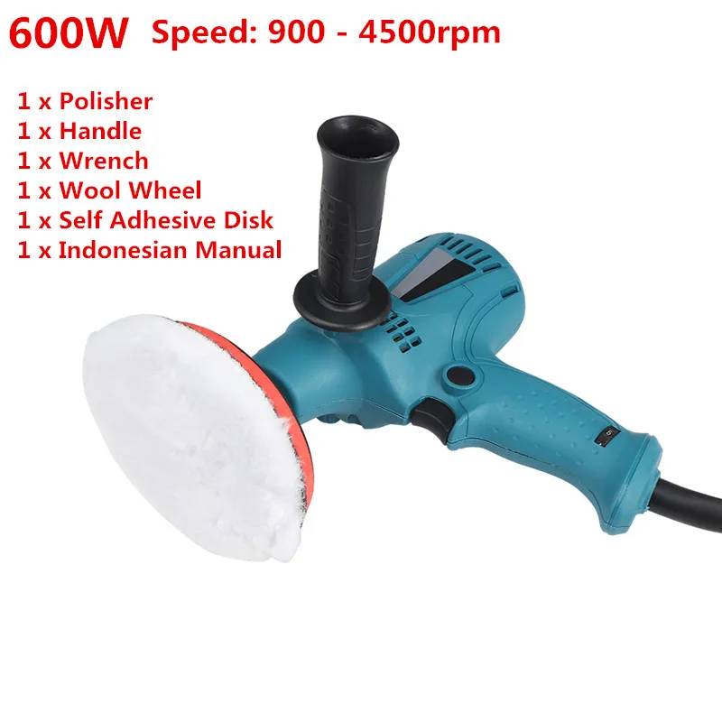 600W 125mm 220 В 700 Вт 600 Вт электрическая полировальная машинка для автомобиля, автоматическая полировальная машина, 6 Регулируемых скоростных шлифовальных инструментов для восковой депиляции, автомобильные аксессуары - Цвет: 600W 125mm
