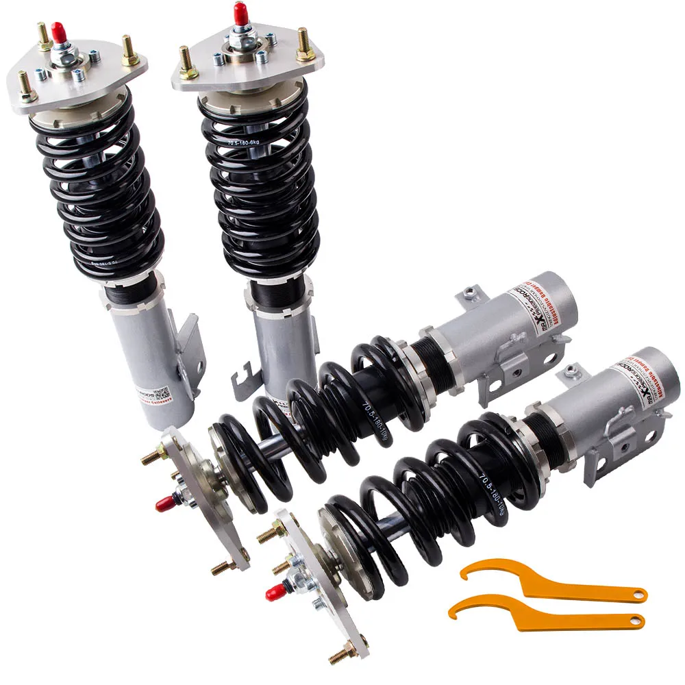 

Coilovers 24 Ways Adjustable Damper For Subaru Impreza WRX GC8 Suspension Kit Shocks Struts for 5x100 Spring Force Camber Mount