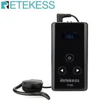 RETEKESS TT102 kablosuz ses alıcı 195-230MHz tur rehberi sistemi için 99 kanallı konferans dil yorumlama sistemi