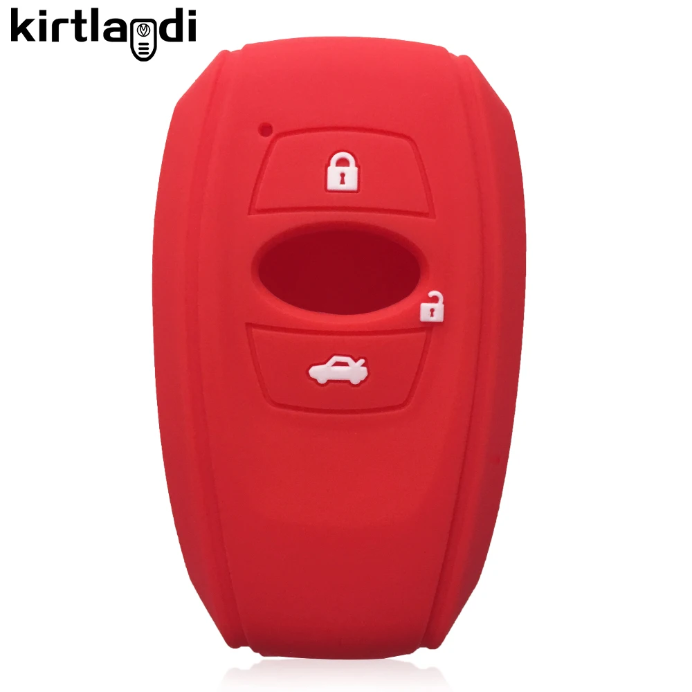 3 buttons silicone key holder keychain protective for Subaru XV SV Forester BRZ accessori car key case cover key case key case cover car key shell