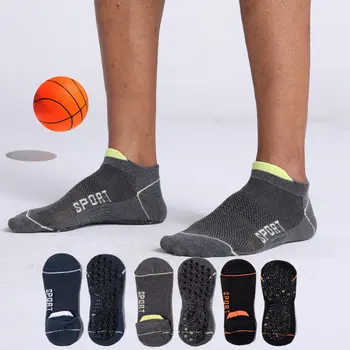 

Small ear non-slip yoga socks men's cotton sports socks running socks football socks trampoline dot socks