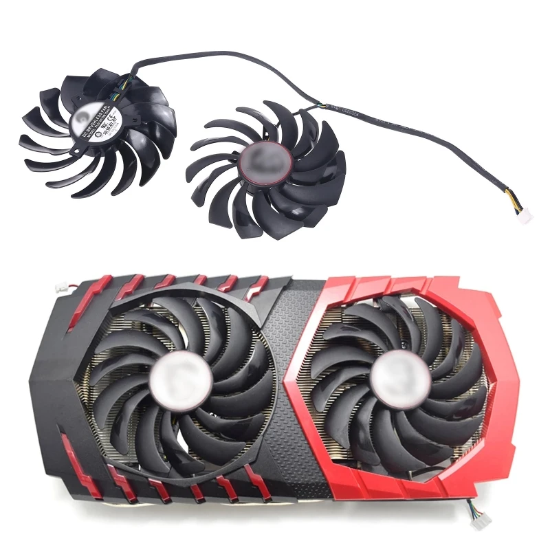 Кулер для игровой видеокарты PLD10010S12HH 4 контакта MSI Radeon R9 RX470 480 570 580 GTX1080Ti 1080 1070 1060 2