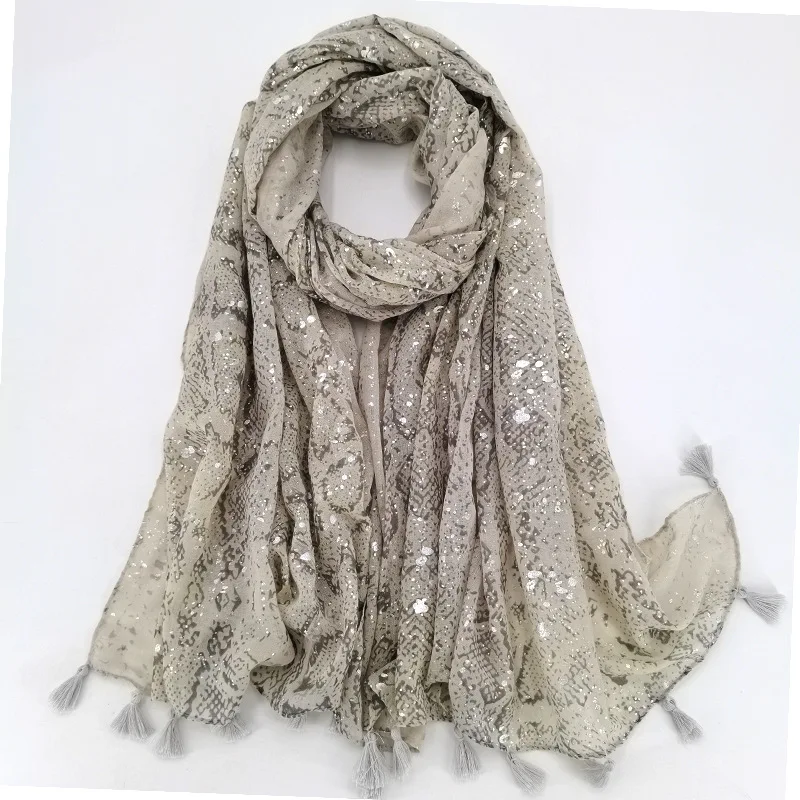 Scialle Metallizzato Scintillante Con Frange - 168x45 Cm, Coprispalle Elegante Per Abiti Da Sera E Da Sposa