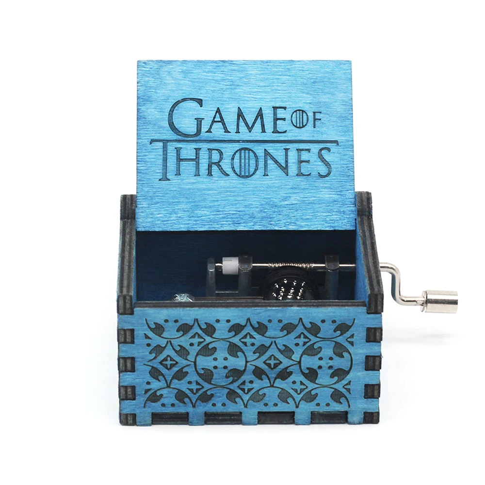 Game of throne Дропшиппинг королева музыкальная шкатулка Античная резная деревянная рукоятка игра трон Любовь Мама Любовь папа Рождественский подарок на день рождения - Цвет: Game of throne