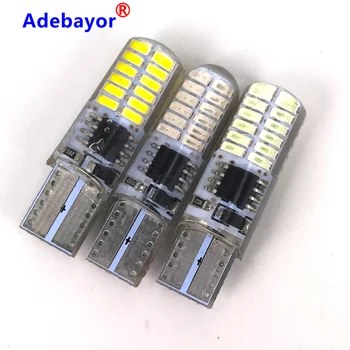 

150pcs T10 W5W led strobe flash silicone gel light 194 168 3014 24LED LED blink Light Bulb Clearance Lights 12V 2 model Lights