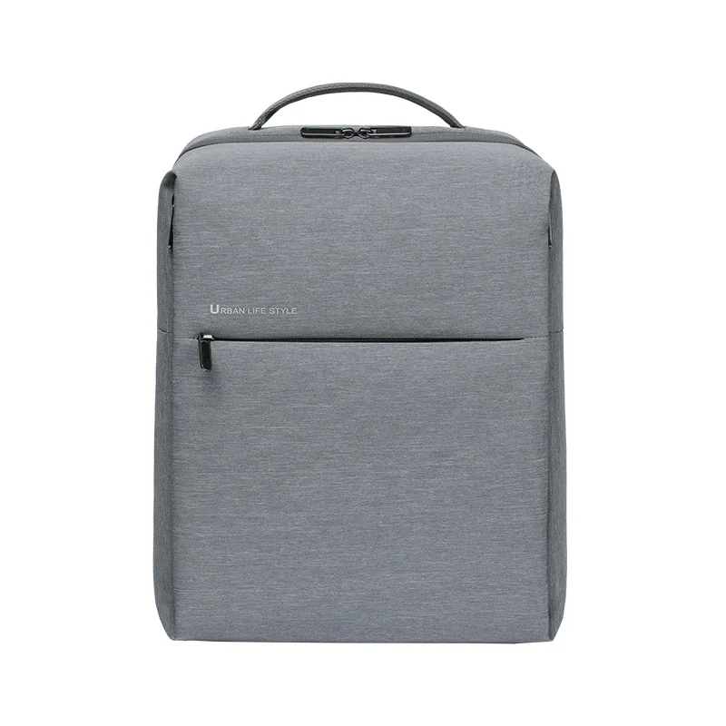 Light gray Xiaomi городской простой рюкзак 2 поколения рюкзак школьный рюкзак вещевой мешок подходит для ноутбука 15,6 дюймов портативный - Color: Light gray