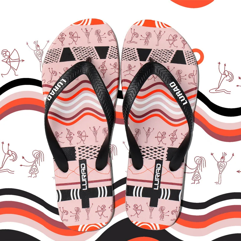 

Luladi Flip-flops Men's Summer Anti-slip Fashion Outer Wear Beach Anti-slip Wear-Resistant Outdoor Couples Sandals
