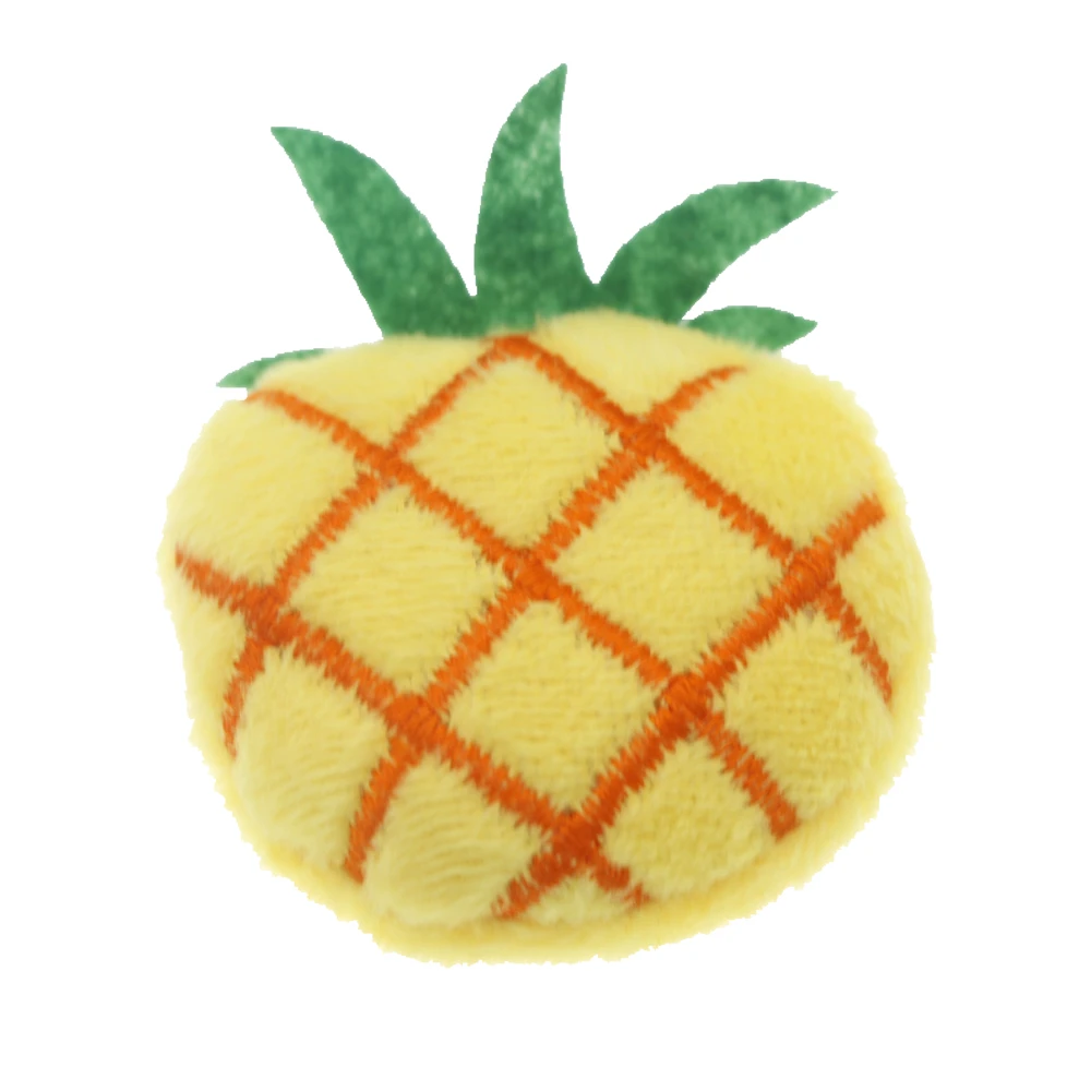 pineapple 5 см аксессуары ручной работы из хлопка в виде цветка, аксессуар в виде животного кролика, без повязки на голову, без зажимов, аксессуары для волос для девочек, 8 шт./лот - Цвет: pineapple