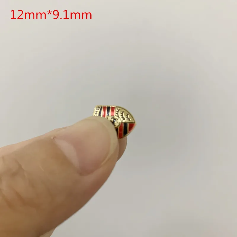 12mm Porsche 10 шт., 11 мм, 12 мм, 14 мм, 16 мм, 21 мм, все логотипы, черный, синий, красный, белый, брелок, эмблема, значок, логотип, наклейка - Цвет: 12mm Porsche