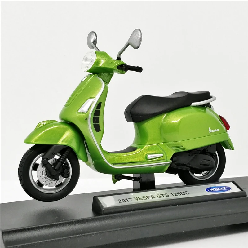 Модель велосипеда для скутера Welly 1:18 vespa GTS 125 куб. См 2017| |