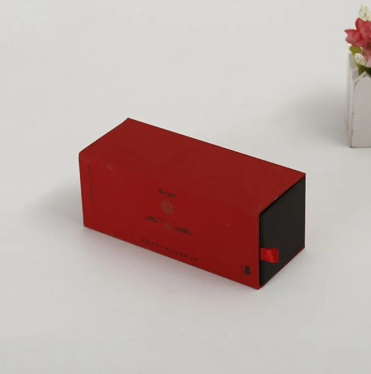  Custom logo print creative foldable matte sliding drawer bottle packaging gift boxes sleeve with pa